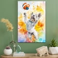 thumbnail image 2 of Skye Terrier Dog Canvas Volleyball Stretched Canvas Size 8x12 – Funny Skye Terrier Dog Canvas Wall Decor, Funny Dog Wall Art for Volleyball Room, 2 of 5