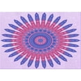 thumbnail image 1 of Ahgly Company Machine Washable Indoor Rectangle Transitional Mauve Purple Area Rugs, 8' x 10', 1 of 7