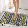 thumbnail image 3 of Yellow Navy Blue Geometric Door Mat&nbsp;Indoor Outdoor Entrance, Non Slip Small Rug for Kitchen Bathroom Entryway Rug, Southwestern Ethnic Boho Washable Doormat Floor Mat for Office 16x24 Inch, 3 of 8
