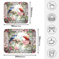thumbnail image 2 of Ryvnso Parrots Flower Dish Drying Mat for Kitchen Countertop 16x18 Small Dish Pad Drainer Rack Dish Sink Mats, 2 of 7