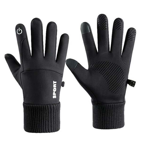 Guantes de bicicleta antideslizantes para deportes al aire libre correr motocicleta esquí (negro) Tmvgtek Accesorios para bicicletas