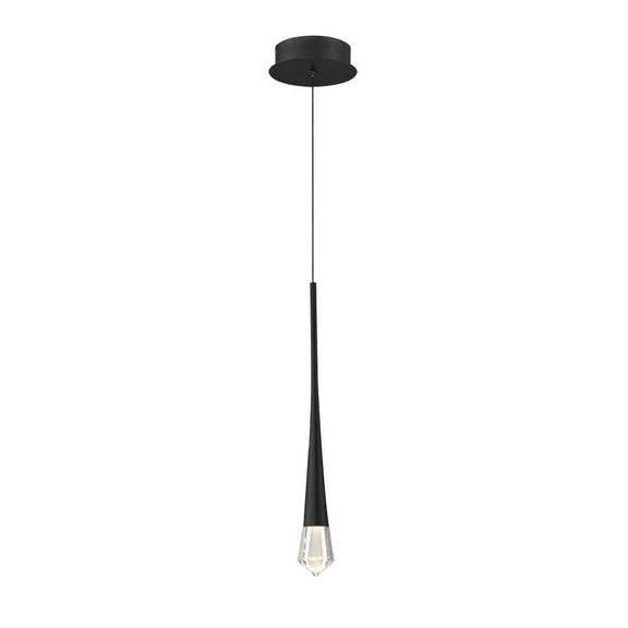 E24221-122BK-ET2 Lighting-Pierce - 3W 1 LED Pendant-19 Inches Tall and 2.25 Inches Wide-Black Finish