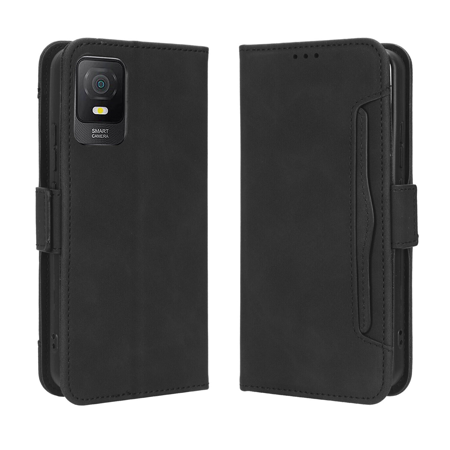 Case for TCL 403 Cover Adjustable Detachable Card Holder Magnetic closure  Leather Wallet Case 