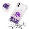 thumbnail image 5 of Funda para iPhone 12 Mini con Brillo Líquido Flotante, Purpurina, Parachoques y Anillo Giratorio Soporte, 5 of 5
