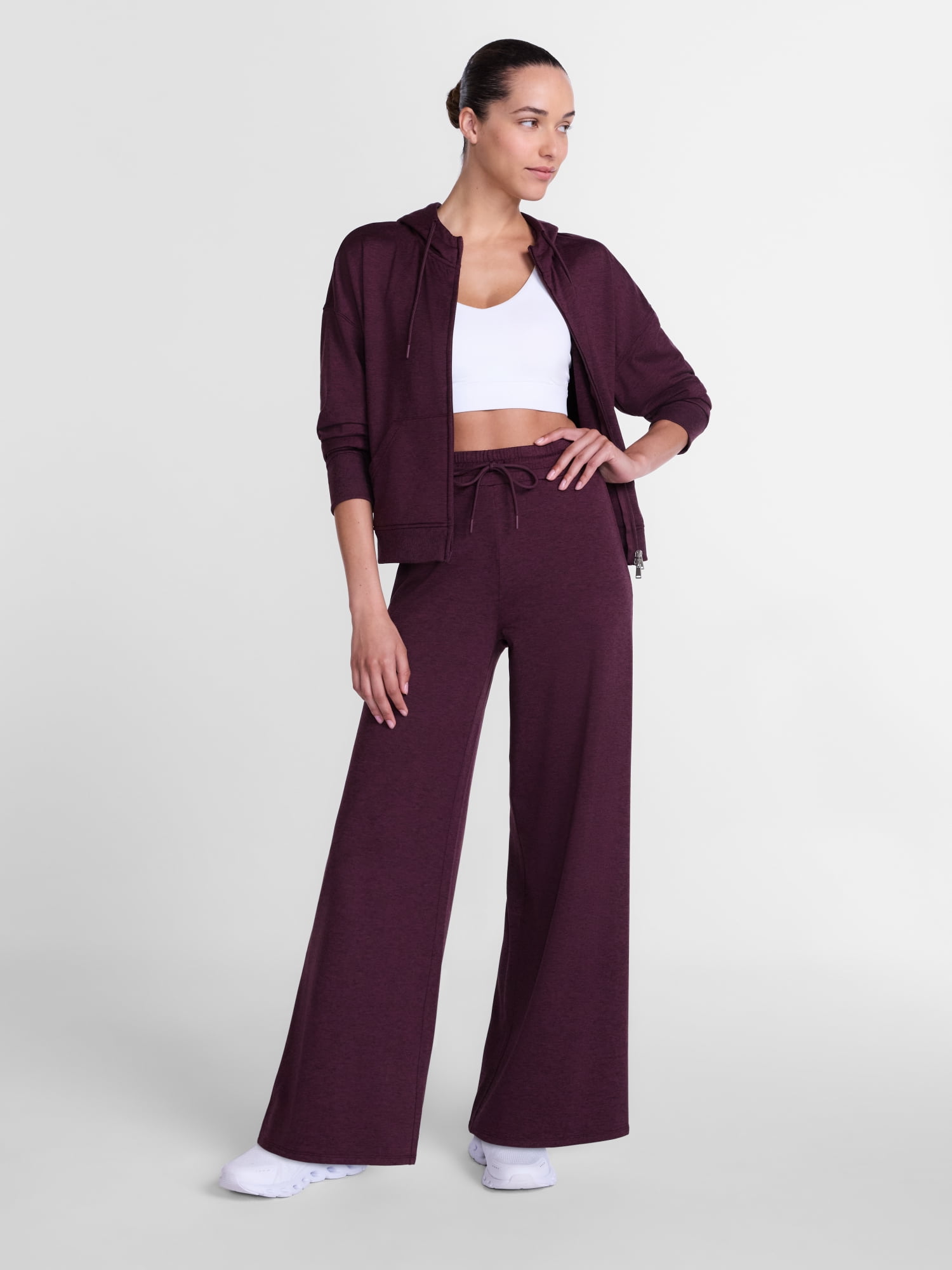 Athletic Works Women’s and Women’s Plus ButterCore Wide Leg Pants, 30” Inseam, Sizes XS-4X