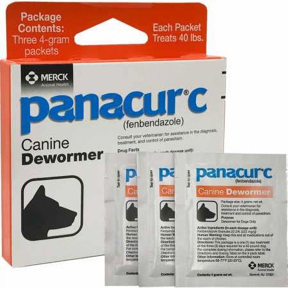 Panacur C Canine Dewormer, 4-g, 3 count