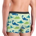thumbnail image 4 of Kdxio Men's Boxer Briefs with Cute Dinosaur Blue Green Print - Comfortable and Breathable Underwear for Everyday Wear, 4 of 7