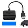 thumbnail image 4 of Controller Adapter for PS3 PC, Double Vibration Feedback, Analogue Digital Mode, USB Interface, Compatible with  Controllers for PS3 PC, Black, 4 of 7
