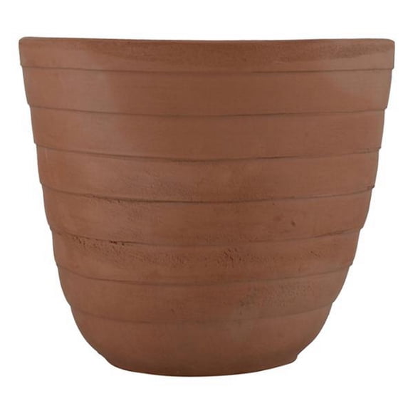 maceta piña barro natural 6"