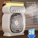 thumbnail image 3 of Naiovety Ventilador enfriador de aire con batería de gran capacidad ABS con luz nocturna LED, tanque de agua de gran capacidad de 450 ml, mini Electrodomésticos negro, 3 of 4
