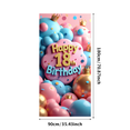 thumbnail image 6 of LUUFILx Happy 18th Birthday Balloon Banner Backdrop Decorations for Birthday Party Celebration Background Decors Photography Props Party Supplies, 6 of 8