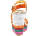 thumbnail image 2 of SACFOF Espadrille Wedge Sandals for Women Braided Silk Ribbon Platforms Open Toe Buckle Ankle Strap Summer High Heels Wedding Shoes, 2 of 6