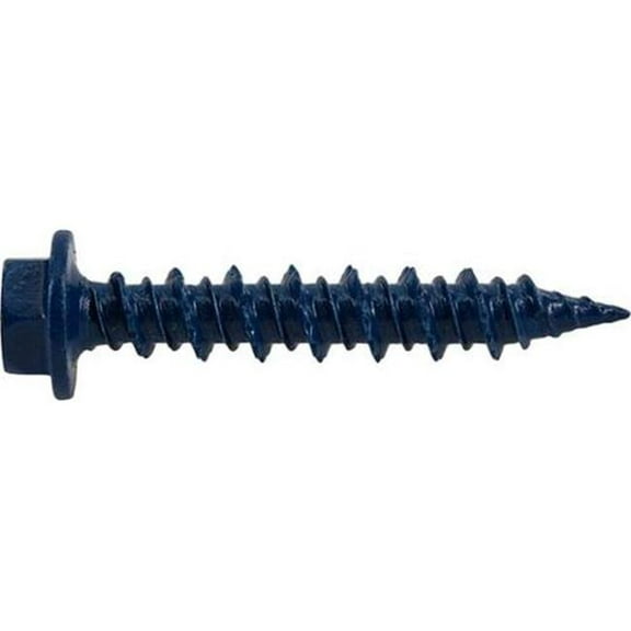 Hillman Fasteners 377200 0.18 x 1.25 in. Power Pro Blue Flat-Head Phillips Tapper Concrete Screw Anchors