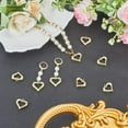 thumbnail image 4 of 1 Box 20Pcs Hollow Heart Charms Gold Love Charm Alloy Metal Small Cute Valentine's Day Hearts Charms for Jewelry Making Charms Supplies Accessories Necklace Bracelet DIY Making Crafts Women DIY, 4 of 5