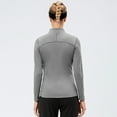 thumbnail image 3 of Womens Thermal Fleece Running Shirt Quarter Zip Pullover Jacket Long Sleeve Tops Equestrian Golf Shirt Winter Gear S-2XL, 3 of 9