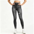 thumbnail image 5 of Ruimatai Women's High Waist Skinny Jeggings for Women Ripped Detail Stretch Workout Casual Daily Wear Pants, 5 of 7