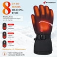 thumbnail image 3 of SAVIOR HEAT Heated Gloves Electric Rechargeable Battery Men Women 7.4V Heating Gloves Winter Ski Motorcycle Work Snowboarding Hunting Hiking Camping Walking, 3 of 13