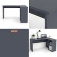 thumbnail image 3 of Escritorio Esquinero L Homeoffice isto para ti Estudiantil Gris Oxford, 3 of 5