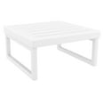 thumbnail image 3 of Compamia Mykonos Ottoman White with Acrylic Fabric Natural Cushion, 3 of 3