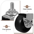 thumbnail image 4 of Miangastore Roulettes de Chariot pour Gril Noir 4 Pcs 1.5 Po, 4 of 9