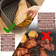 thumbnail image 3 of UBeesize 9 inch Disposable Air Fryer Liners, 200 Pcs Square Unbleached Parchment Papers , Fits 5-8 Qt Basket, Make by Wood pulp, 3 of 8