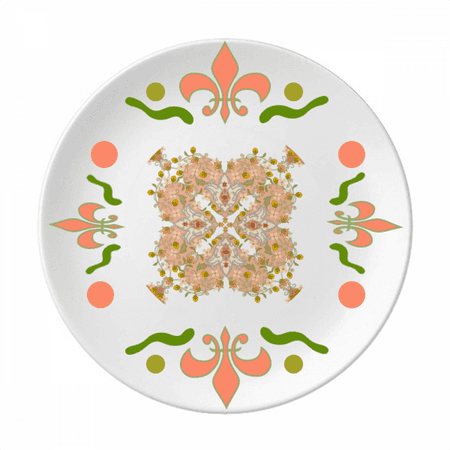 

repeat flower illustration flower ceramics plate tableware dinner dish