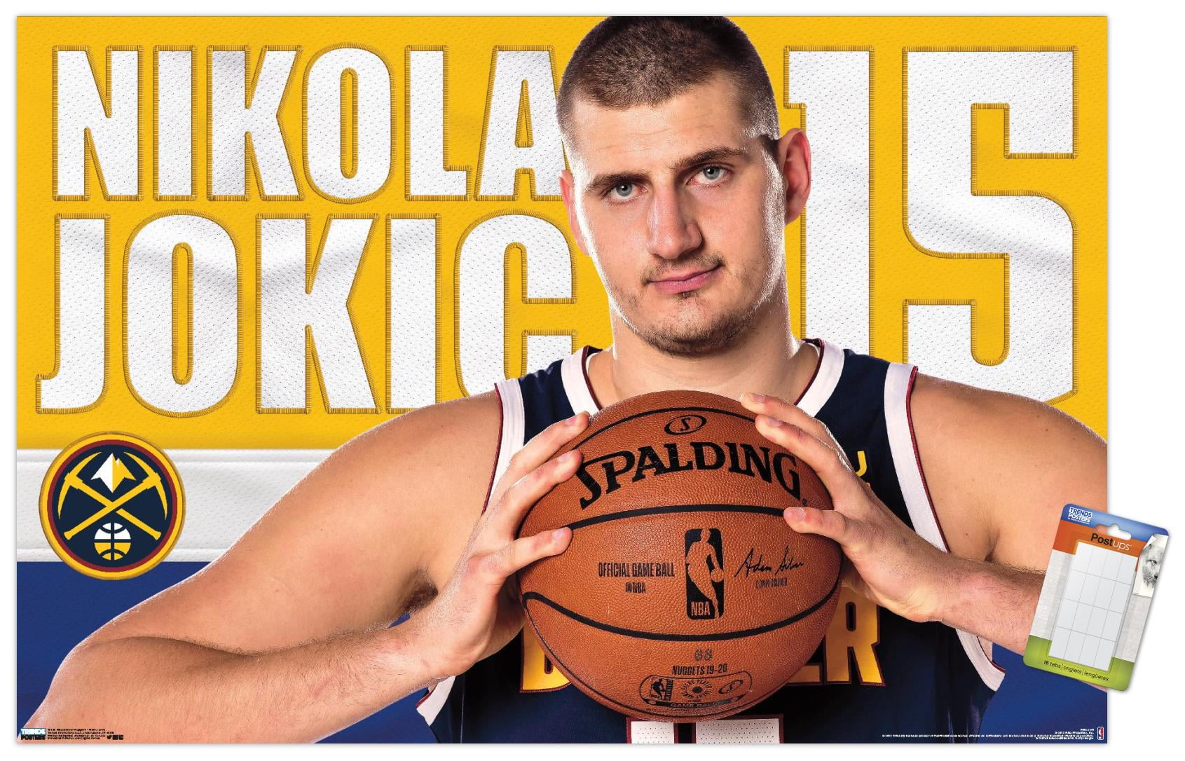 Buy NBA Denver Nuggets Nikola Jokic 19 Wall Poster, 22.375 x 34