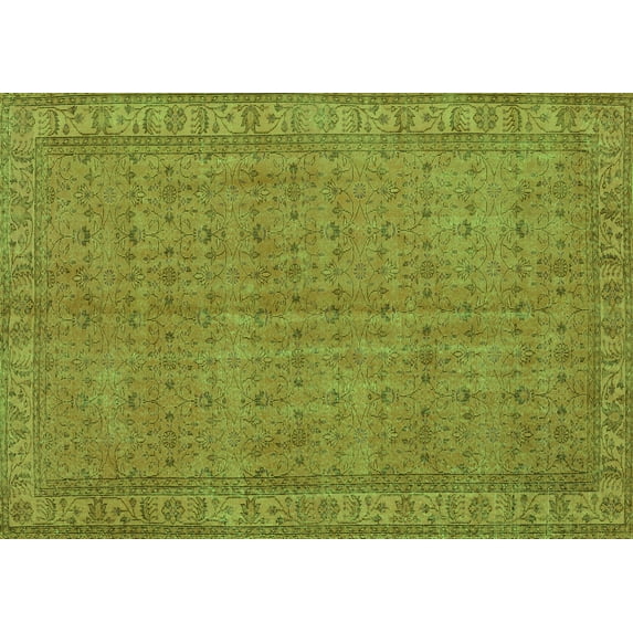 Ahgly Company Indoor Rectangle Persian Green Bohemian Area Rugs, 5' x 8'