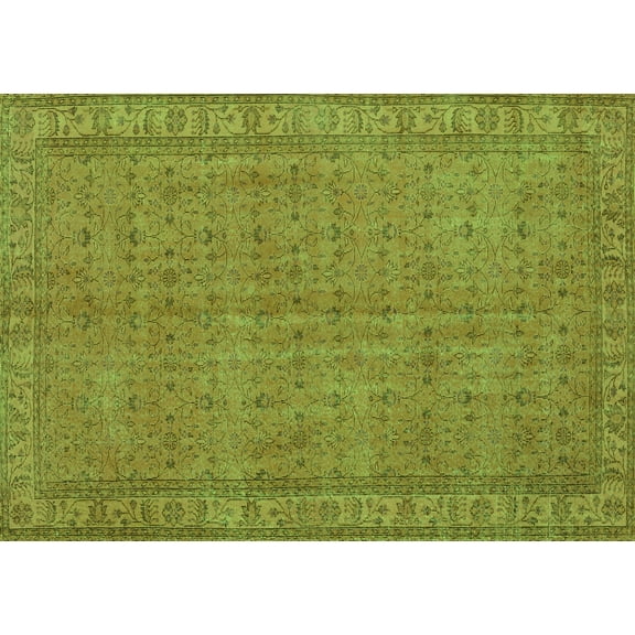 Ahgly Company Indoor Rectangle Persian Green Bohemian Area Rugs, 5' x 7'