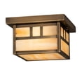 thumbnail image 3 of Meyda Tiffany 212751 Hyde Park Double Bar Mission 14" Wide Flush Mount Square Ceiling, 3 of 4