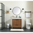 thumbnail image 6 of 30 inch single bathroom vanity in walnut brown, 6 of 8