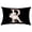 C, variant on Vikakiooze Pillow Covers English Alphabet ANW Floral Pillowcases Black Throw Pillow Case