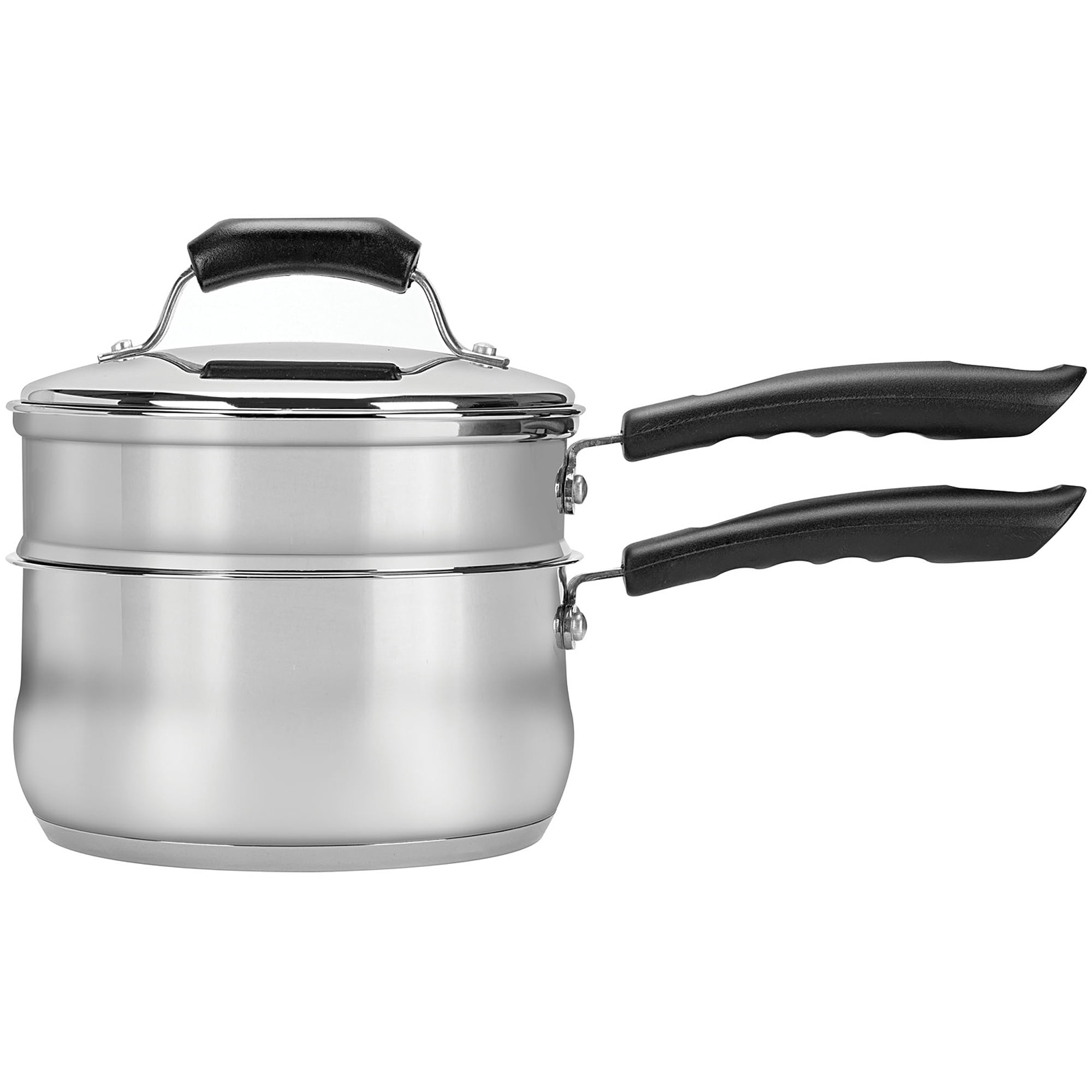 Range Kleen 3Piece 2Quart Basics Covered Double Broiler Set Walmart