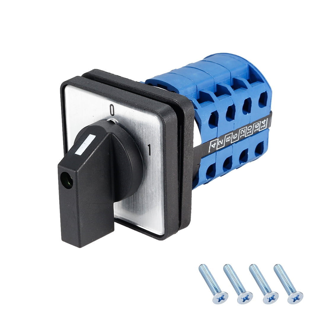 Uxcell Changeover Switch 2 Position Rotary Selector Cam Switch 16