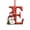 E-E, variant on AZXY Christmas Hanging Ornament, Z Monogram Initial Alphabet Acrylic Christmas Tree Ornament with Snowman, Personalized Custom Xmas Hanging Decor for Christmas Tree, Indoor Home Christmas Decor