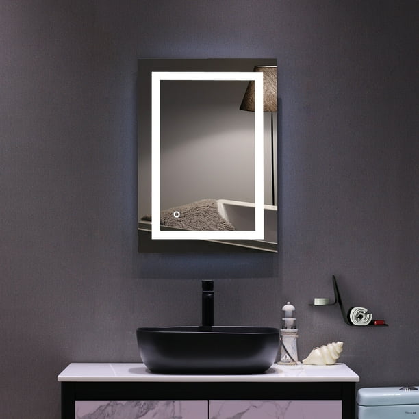Zimtown Anti-fog Lighted LED Frameless Backlit Wall Mirror ...