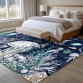 thumbnail image 4 of Navy Blue Turtle Coastal Area Rugs 5'x8', Small Throw Rugs for Classroom Bedroom, Nautical Summer Beach Coral Jellyfish Indoor Outdoor Rug Non-Slip Low Pile Carpet Runner Reversible Floor Mats, 4 of 8