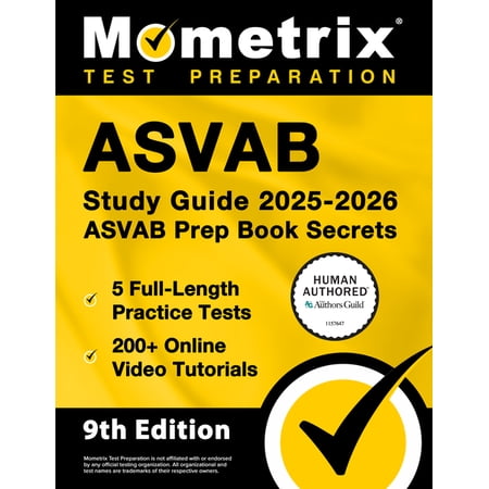 ASVAB Study Guide 2025-2026 - 5 Full-Length Practice Tests, 200+ Online Video Tutorials, ASVAB Prep Book Secrets: [Human, (Paperback)