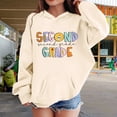 thumbnail image 2 of Ruyang Kids Girls 2nd Grade Back to School Hoodies Boys Preppy First Day of School Sweatshirts Soft Cute Pullover Hoodie, 2 of 7