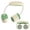 Green, variant on 90° Rotatable Dual Head Wearable Neck Fan, 3 Speed USB Rechargeable Silent Hands Free Portable Cooling Fan