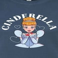 thumbnail image 3 of Disney Cinderella - Blows A Kiss & Hearts - Juniors Fitted Graphic T-Shirt, 3 of 5