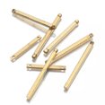 thumbnail image 3 of GKNET Brass Rectangle Rod Connecting Pendant Bar Charms Diy Earrings Sticks Connectors-2x30mm 2 holes, 3 of 7