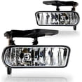 thumbnail image 2 of Winjet Fog Light Replacements Pair Left & Right OE Fitment Bulbs Included for 1999-2002 GMC Sierra 1500/2500 & 2001-2002 GMC Sierra 2500 HD/3500 - Clear Lens, 2 of 7
