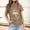 Khaki, variant on Graphic Tees for Women Casual Printed Round Neck Short Sleeve T Shirt for Women – Comfortable Daily Wear Breathable Blend Top Easy Care Versatile Everyday Tee Brown XL