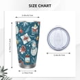 thumbnail image 4 of Gaeub Christmas Snowman Gift Print 20-Ounce Stainless Steel Car Cup,Tumblers Cups with Lids and Straw,Coffee Cups for Adults Kids Home Car Office School Travel Party-Without Straw, 4 of 8