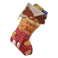 thumbnail image 2 of Fiudx Juego de Medias Navideñas, Bonito Diseño de Papá Noel, Tela Resistente, Espacio para Regalos, Adorno Colgante para El Árbol, Reutilizable Durante Años, Ideal para Chimenea o Repisa, Tamaño 45 X, 2 of 2