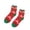 Red, variant on Ljudmp Women's Crew Socks Cute Warm Plush Soft Christmas Graphic Print Socks Winter Fluffy Lounge Slipper Socks Black