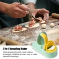 thumbnail image 3 of 3-1 Dumpling Maker, Kitchen Dumpling Machine Equipped With Small Steamed Bun Molds, Manual Dumpling Skin Press Molds, Kitchen Small Tools Dumpling Skin Bun Dumpling Maker, 3 of 10
