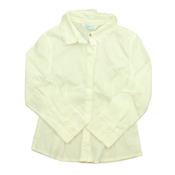Pre-owned: Mayoral Girls White Blouse size: 4T (Good)