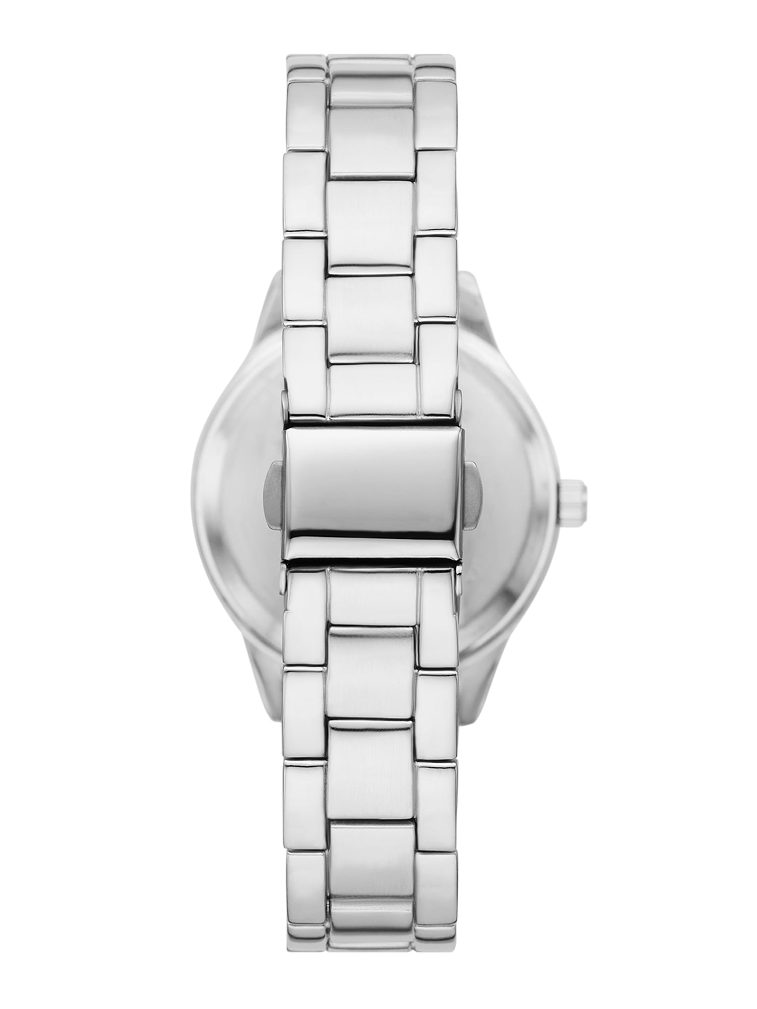 Folio Women's Watch Set: Silver Tone, Clear Stone Sunray Dial, 3-Link Bracelet (FMDAL1203)